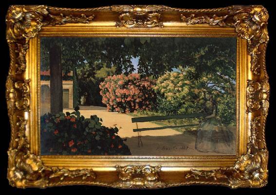 framed  Frederic Bazille The Oleanders, ta009-2